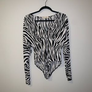 Zebra body suit